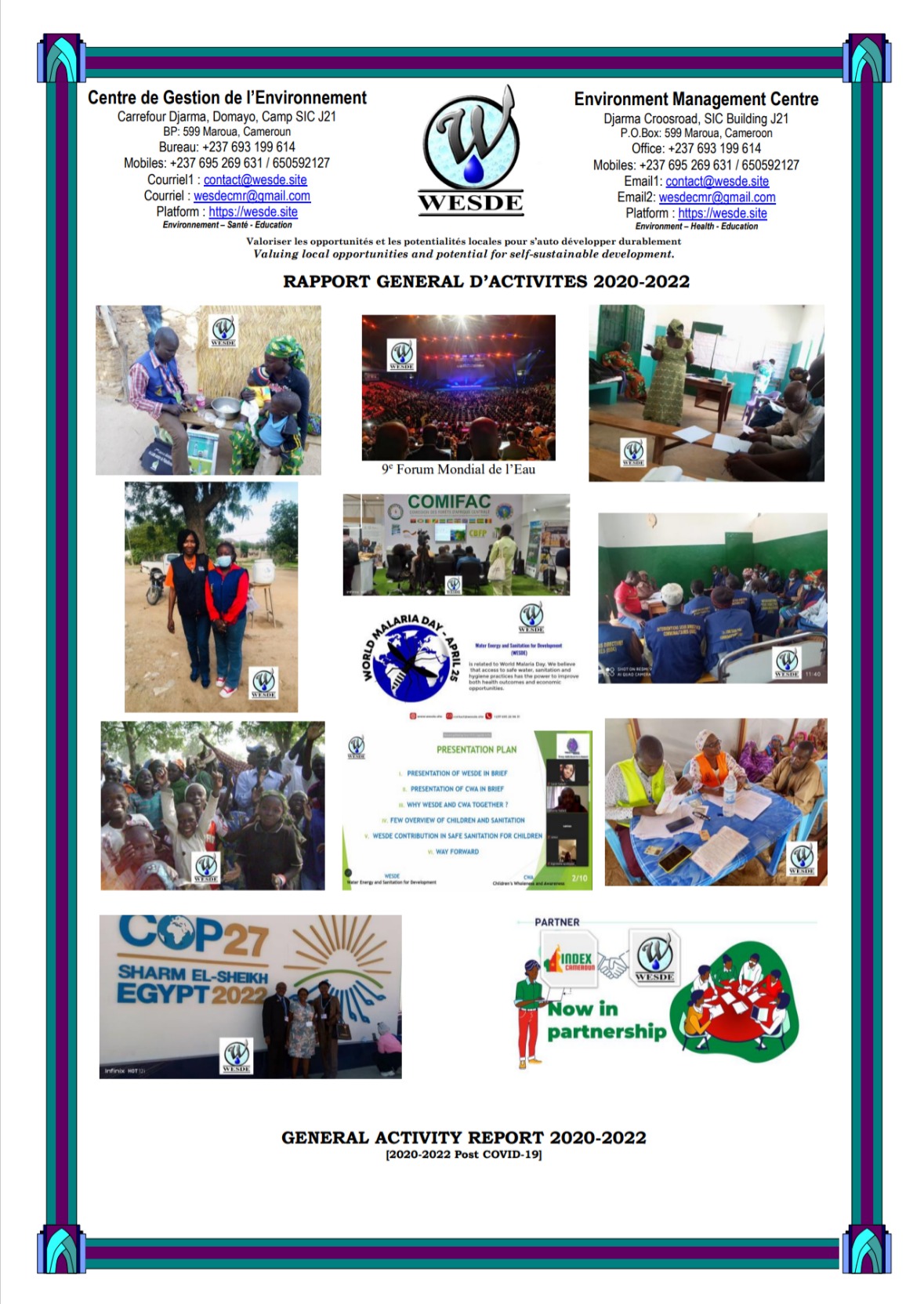 Lire la suite à propos de l’article RAPPORT GENERAL D’ACTIVITES 2020-2022